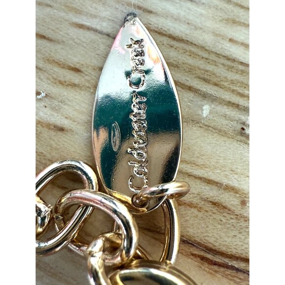 Coldwater Creek Long Layered Gold-Tone Necklace With Multi-Strand Tubular Beads - Picture 9 of 9